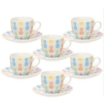 TOGNANA šolje za čaj sa tanjirićima Wiki 6/1 200ml