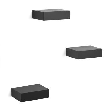 POLICA Umbra zidna crna 3/1 10x7x2cm