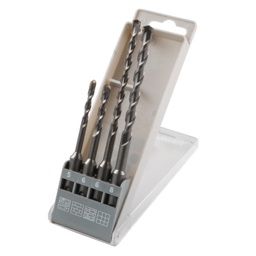 WOLFCRAFT burgije za beton fi 5/6/8x110mm set 4/1