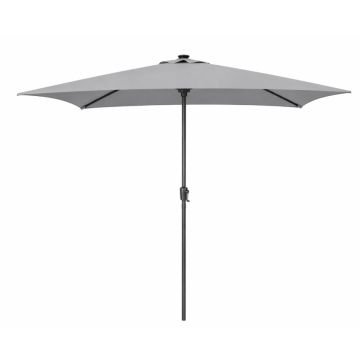 DECOSTRONG suncobran sa LED rasvjetom sivi 3x2m