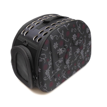 TRANSPORTNA torba za psa rasklopiva crna