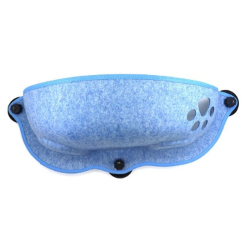 LEŽALJKA za mačke za staklo plava