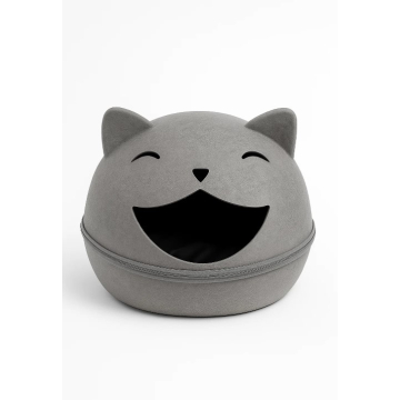 KUĆICA za ljubimca okrugla siva