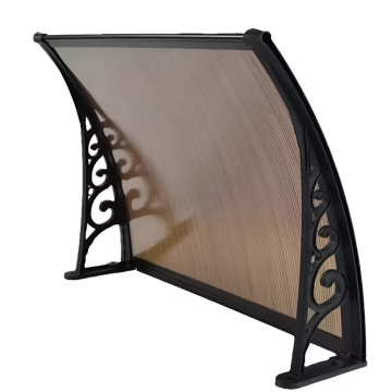 NADSTREŠNICA bronzana sa crnim nosačima 100x100cm