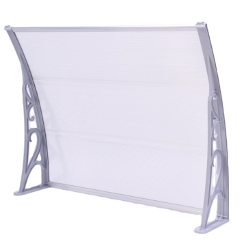 NADSTREŠNICA providna sa sivim nosačima 100x100cm