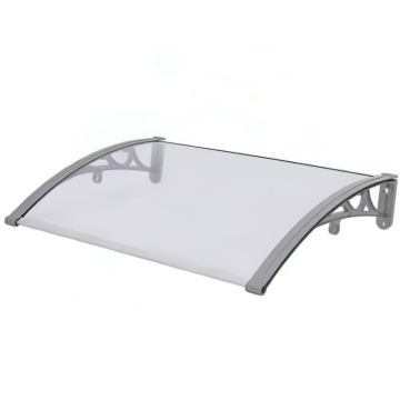 NADSTREŠNICA providna sa sivim nosačima 150x150cm