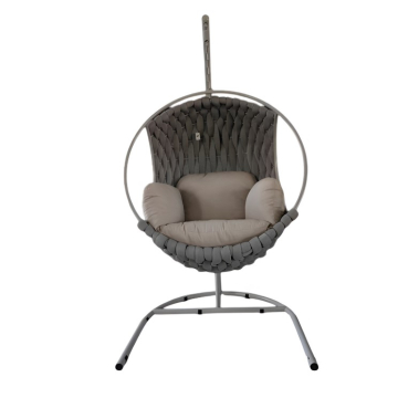 DECOSTRONG ljuljaška viseća jaje siva 105x195cm