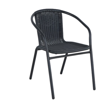 DECOSTRONG stolica Bistro metal-PE ratan 54x56x73cm