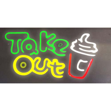 LED reklama TAKE OUT 43 x 23 cm
