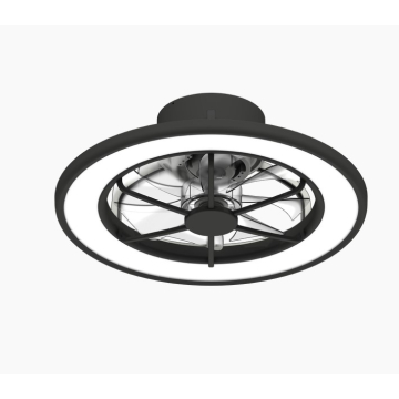TALOYA ventilator plafonski luster MAD18-BK-8X-M1