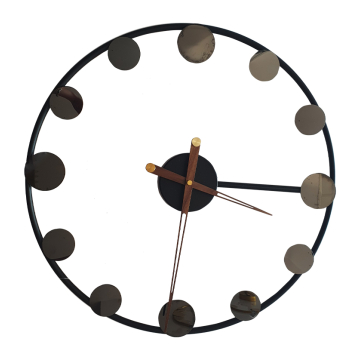 SAT zidni No-Numbers Black 50cm