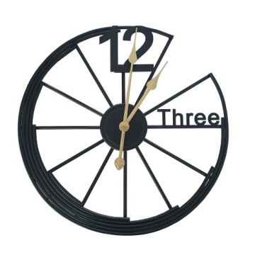 SAT zidni 12-Three crni 50cm