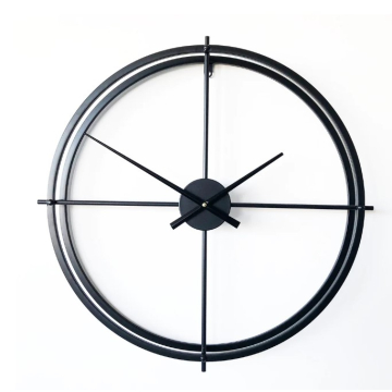 SAT zidni dva kruga crni 50cm