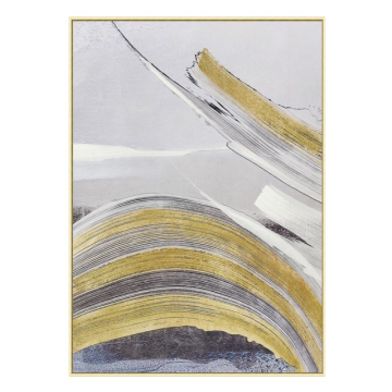 SLIKA apstraktna Gold Flow 80% ručni rad 50x70 cm