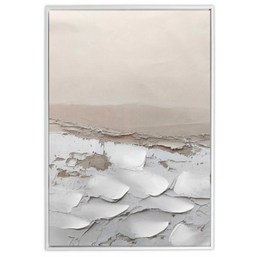 SLIKA apstraktna bež tekstura 30% ručni rad 50x70cm