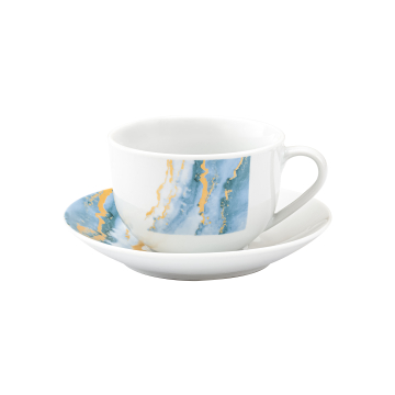 DECOSTRONG Set šolja sa tanjirićima Capri porculan 6/1