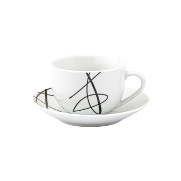 DECOSTRONG Set šolja sa tanjirićima Elegance porculan 6/1