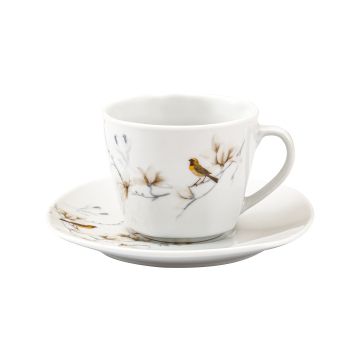 DECOSTRONG Set šolja sa tanjirićima Nature porculan 6/1