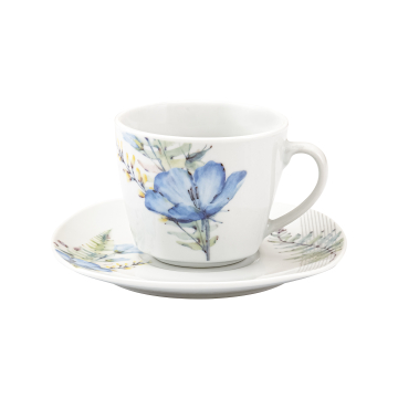 DECOSTRONG Set šolja sa tanjirićima Aurora porculan 6/1