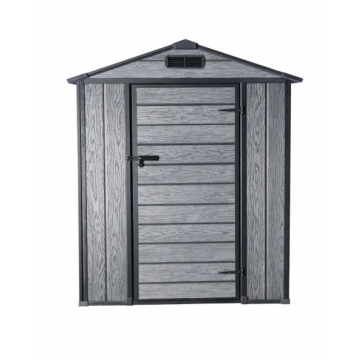 VRTNA kućica PVC tamno siva 128x105x196cm