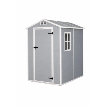 VRTNA kućica PVC svijetlo siva 131x186x198,5cm