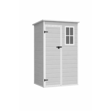 VRTNA kućica PVC svijetlo siva 151x92x194cm