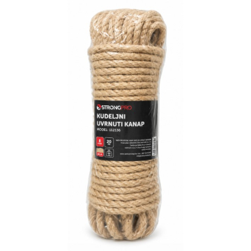 STRONGPRO kanap kudeljni uvrnuti 6mm 10m