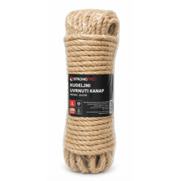 STRONGPRO kanap kudeljni uvrnuti 6mm 20m