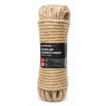 STRONGPRO kanap kudeljni uvrnuti 6mm 30m
