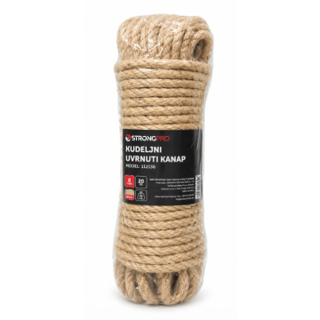 STRONGPRO kanap kudeljni uvrnuti 8mm 10m