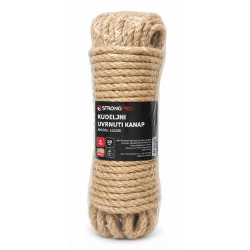 STRONGPRO kanap kudeljni uvrnuti 8mm 20m