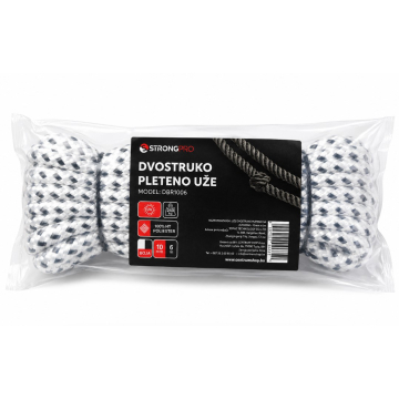 STRONGPRO uže dvostruko pleteno sa petljom 35cm 16mm 10m