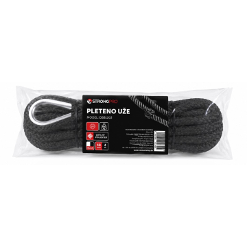 STRONGPRO uže dvostruko pleteno sa nehrđajućim prstenom 12mm 3m