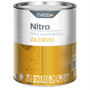 ZVEZDA nitro osnovna boja za drvo bijela 0,75l