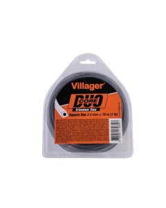VILLAGER silk za trimer 2,4 mm x 15 m Duo Core četvrtasti
