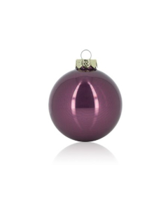NOVOGODIŠNJE kugle staklene 4cm ljubičaste 36/1