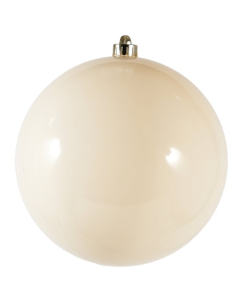 NOVOGODIŠNJA kugla PVC 25cm mliječna