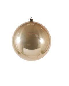 NOVOGODIŠNJE kugle PVC 6cm bež 6/1