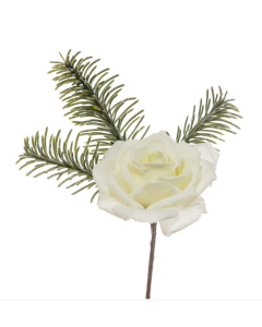 RUŽA dekorativna bijela 25cm