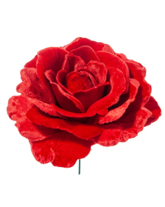 RUŽA dekorativna crvena 17cm