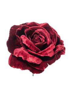 RUŽA dekorativna bordo 17cm