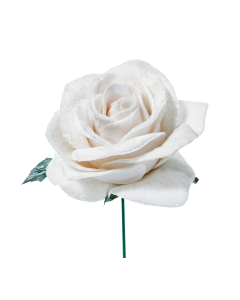 RUŽA dekorativna bijela 16cm