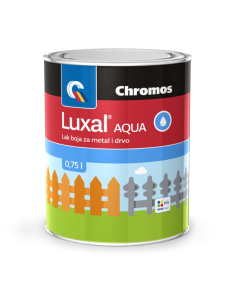 CHROMOS lak vodeni bijeli satin Luxal 0.65l