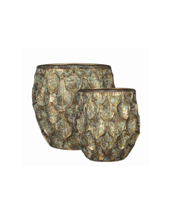 MICA ukrasna saksija Hera zlatna 27cm