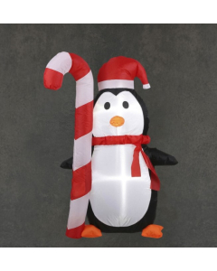 FIGURA pingvin na naduvavanje LED 60x40x120cm