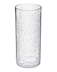 ATMOSPHERA vaza lomljeno staklo cilindrični oblik 13x30cm