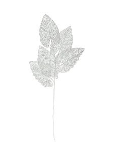 ATMOSPHERA dekoracija grana bijela svjetlucava 80 cm