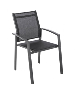 HESPERIDÉ stolica Axiom aluminium sa sivim platnom 57 x 63 x 94 cm