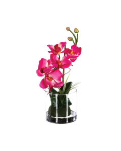 BILJKA umjetna u čaši Orhideja H37cm