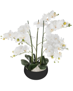 BILJKA umjetna u saksiji Orhideja H65cm